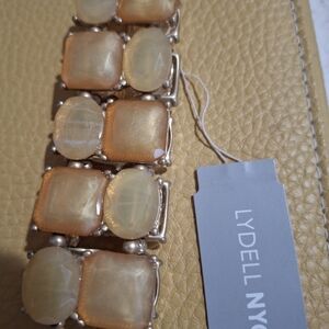 Lydell NYC Gold and Cream Bracelet